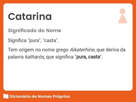 significado do nome catarina - diario oficial do estado de sp